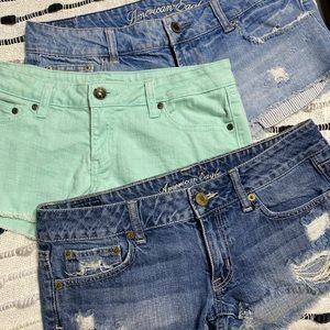 Bundle of shorts, American Eagle, and refuge